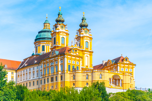 Melk Abbey in Wachau Walley, Melk, Austria