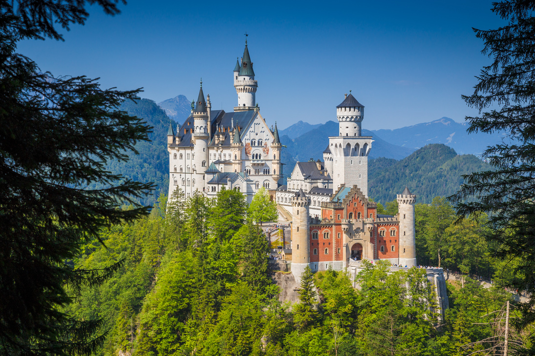 Neuschwanstein Castle in Bavaria, Germany